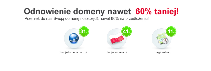 Transfer domen promocja